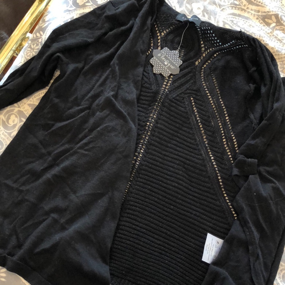 Black cardigan from NJ boutique